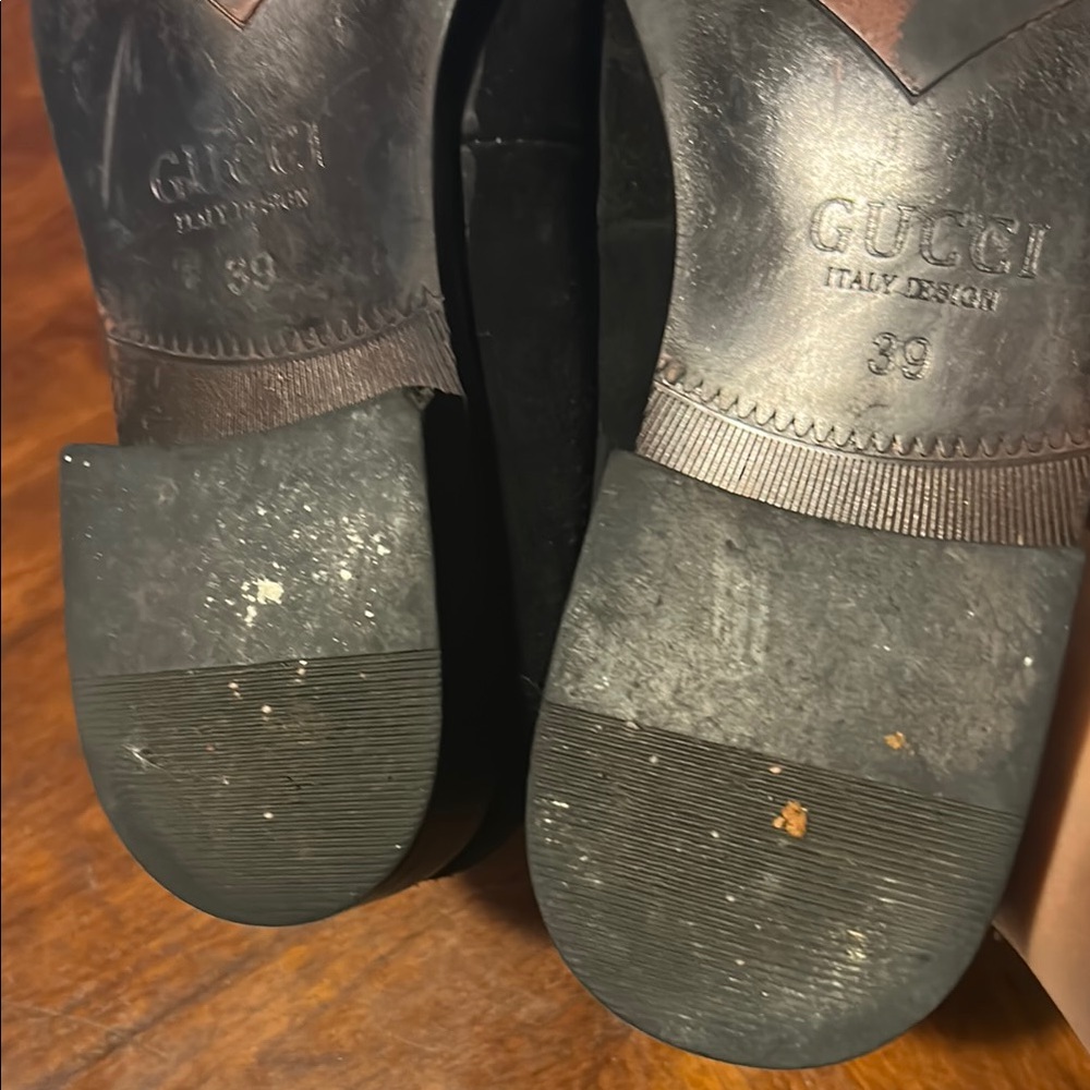 Gucci Men's Black Leather Loafers - Picture 11 of 13